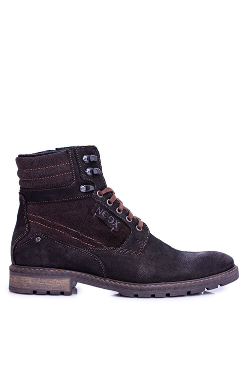 Neex Black Leather Warmed Men's Grigor Boots