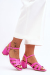 Classic Heeled Sandals Pink Misty