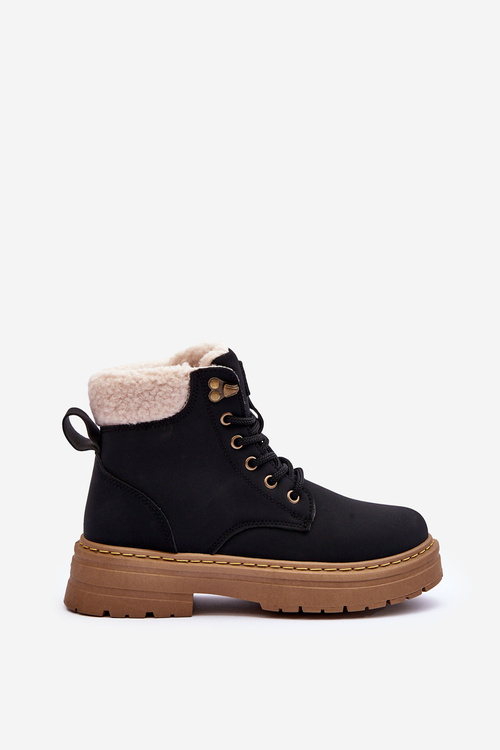 Women's Suede Trappers Black Jette