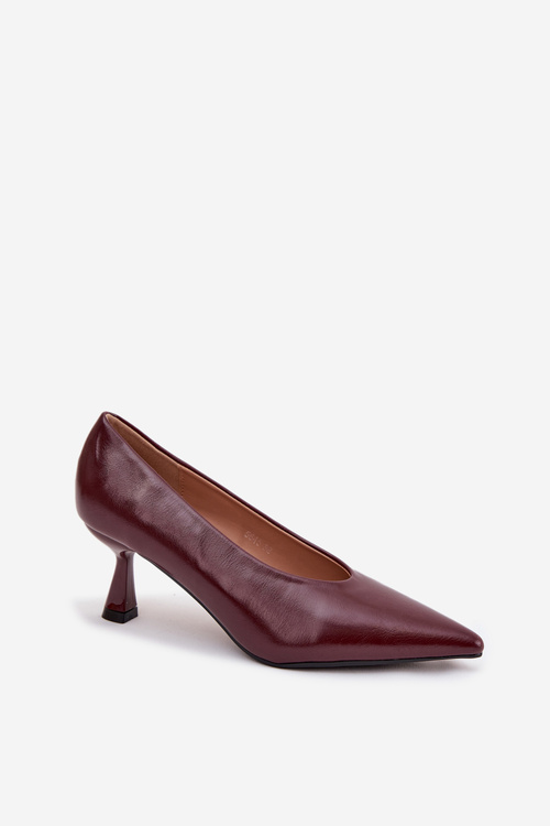 Patent Leather High Heel Shoes Bordeaux Gavrielle