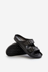 Men's Lightweight Foam Sandals With Buckles Black Avatara
