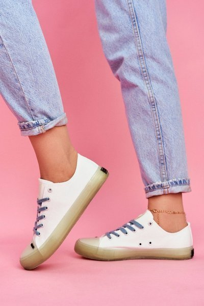 Women's Sneakers With Transparent Sole Big Star FF274256 White