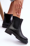Leather Ankle Boots Women's Black Crowder 