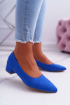Classic Suede pumps Blue Rheya