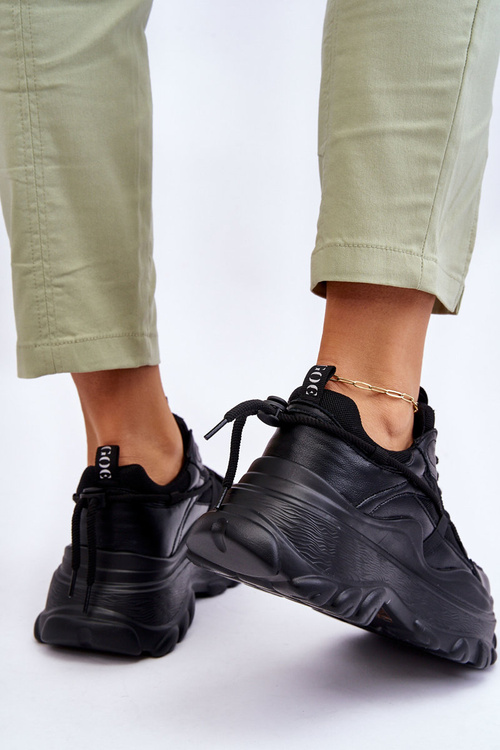 Sports Shoes On A Massive Platform GOE LL2N4030 Black