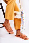 Women's Fashionable Suede Slippers Orange Lorrie
