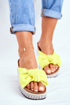 Women's Slides High Yellow Neon Mortigo