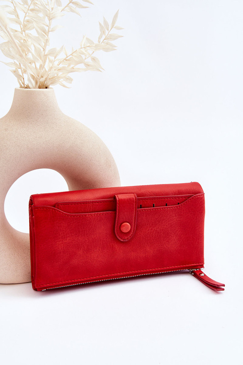 Women's Large Capacious Wallet Evina Red
