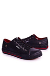 Men's BIG STAR Leather Sneakers DD174259 Black