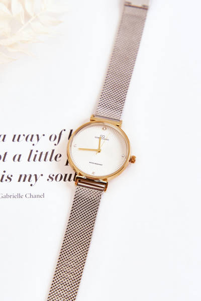 Zegarek Damski Wodoodporny Bransoleta Złoto-Srebrny Giorgio & Dario