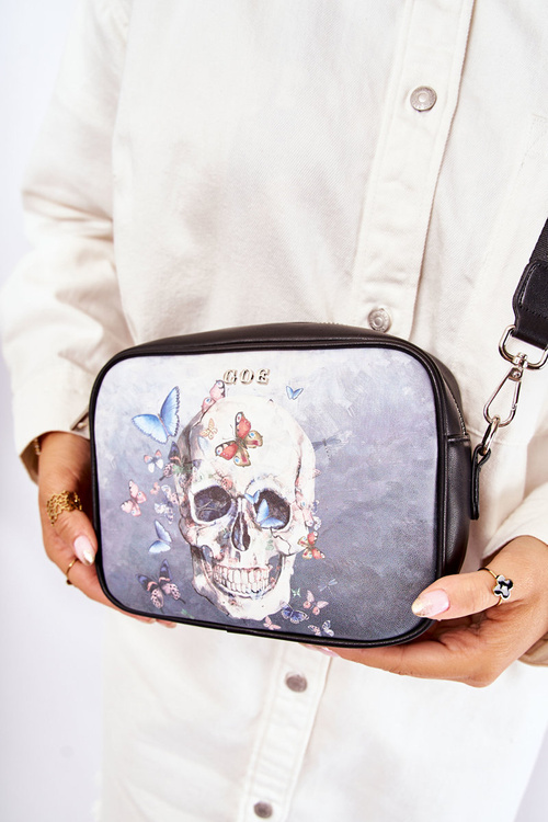 Leather Messenger Bag GOE ZNJ011 Black