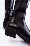 Women's Leather Boots Black Larsen