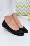 Black Brocade Slip On Laya Ballerinas
