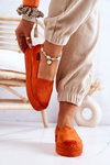Slip-on Suede Espadrilles Orange Lesley