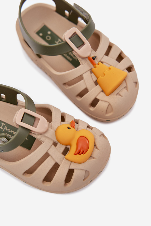 Dziecięce Sandałki Na Rzep Beżowe 83619 Ipanema Summer XV Baby