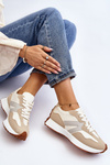 Women's Beige Sports Shoes Chloette