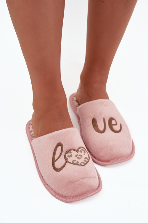 Women's slippers LOVE Vinceza 19960 Pink