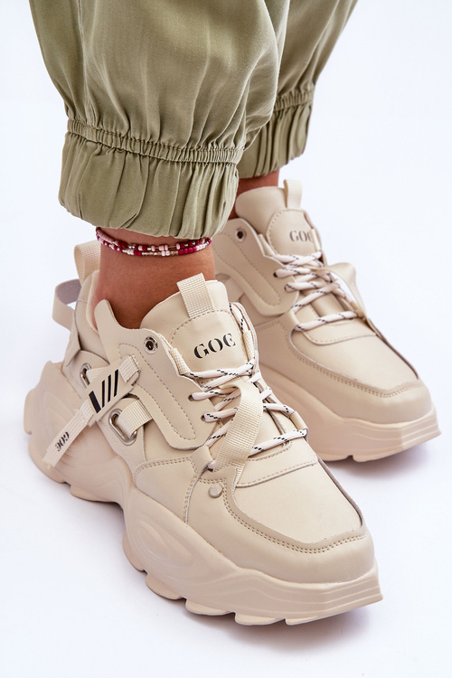 Sport Sneakers Shoes GOE MM2N4015 Beige
