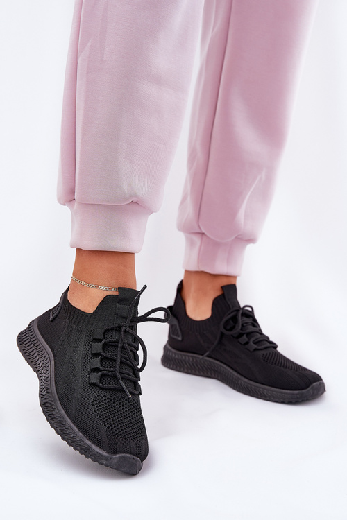 Women Slip On Sports Shoes Black Galdia