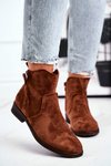 Women's Cowboy Boots Flat Heel Camel Plemmi