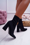 Women's Stiletto Heeled Boots Black Pontiac