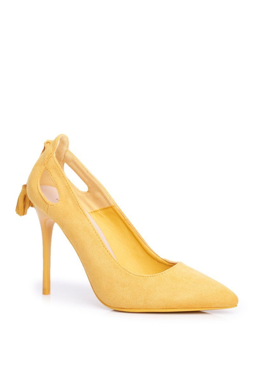 Women's Stilettos Chamois Pointed Yellow Leven