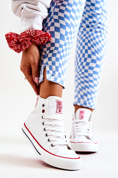 High Leather Sneakers Big Star JJ274132 White