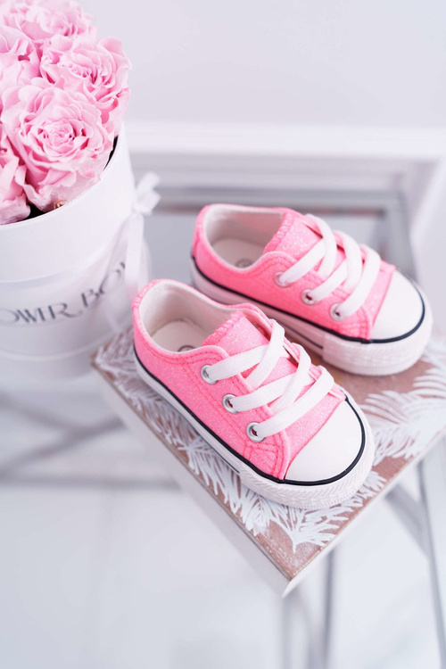 Children's Glitter Pink Misty Sneakers