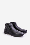 Men's Boots With Insulation Eco Leather Black Lilari