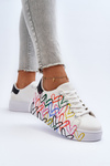 Sneakersy Damskie Serca Białe Claral LA263P