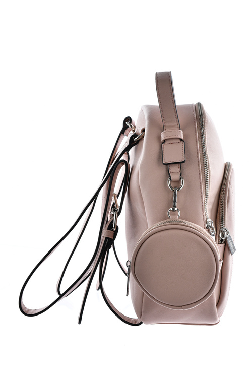 Plecak Saszetka 2w1 Damski Skóra Różowy Big Star LL574098