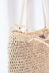 Braided Shopper Bag BRUNO ROSSI Beige