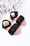 Children's Velcro Sandals Black Aimy
