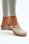 Women's Low Heel Slides Inblu BL000004 Beige