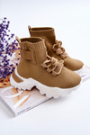 Children's Sport Shoes High Sock Beige Nickie