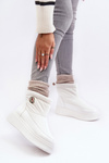 Women's Slip-on Snow Boots Platform White Gattea