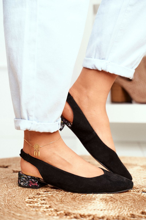 Ballet Shoes Heeled Maciejka Black 04482-01