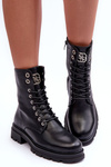 Leather Boots Workery Women's Black Poonah