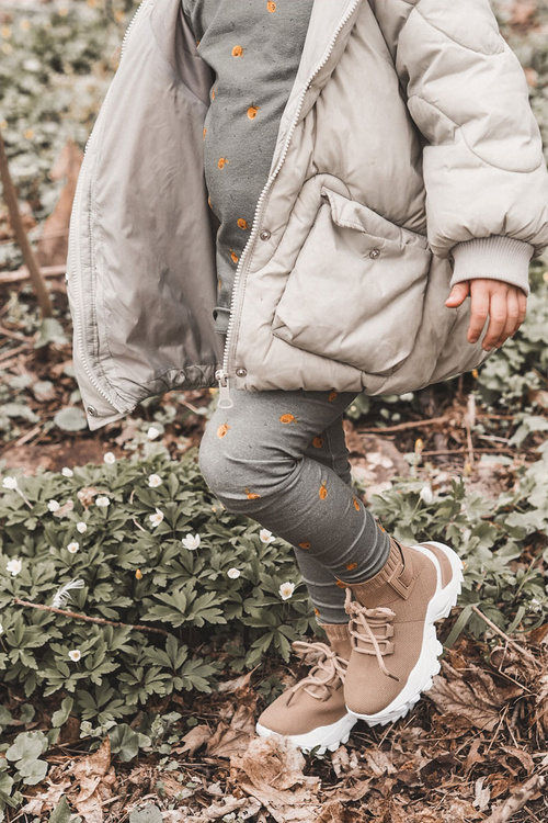 Children's Sport Shoes High Sock Beige Nickie