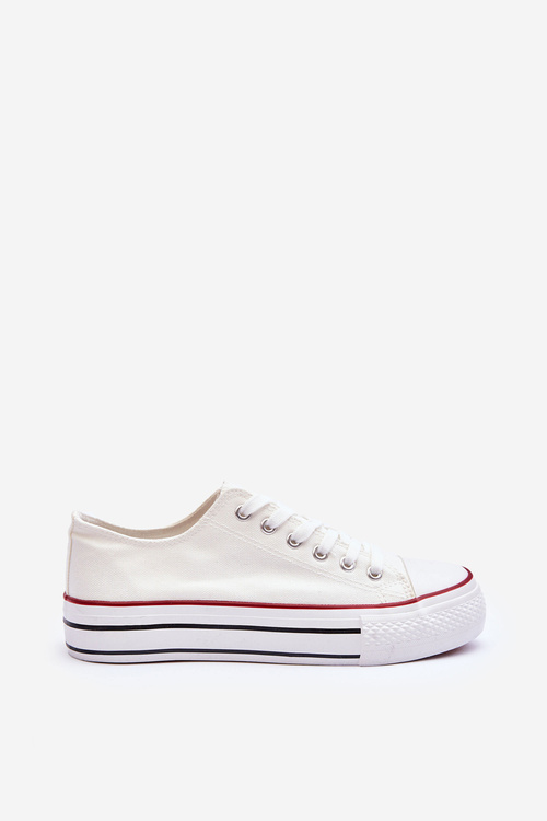 Classic Low Platform Sneakers White Jazlyn