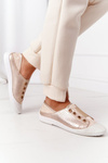 Women's Sneakers With Lace Lu Boo Gold