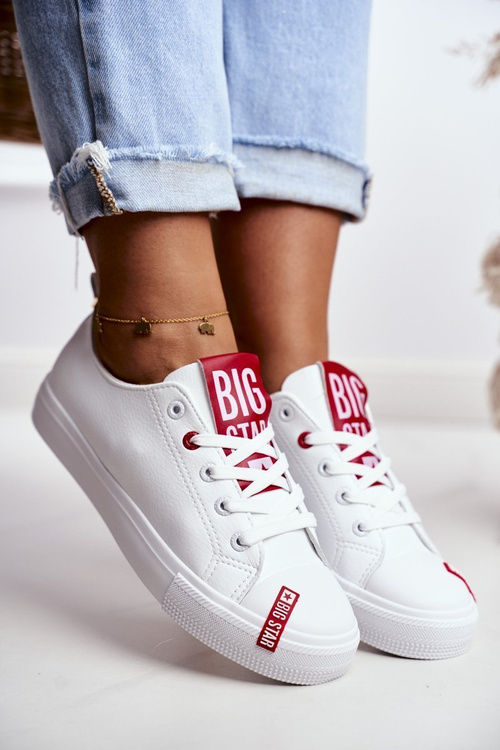 Trampki Skórzane BIG STAR Białe EE274302 
