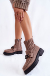 Women's Suede Booties La.Fi 250042B-SU Beige
