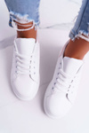 Sporty Women's Shoes Thick Sole White Pink Skirt