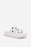 Foam Women's Slippers With Clips White Ravanala