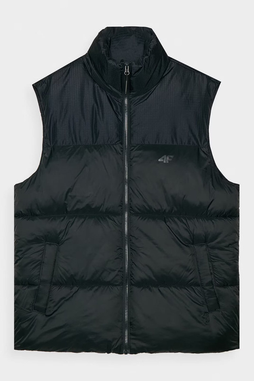 Puchowy Bezrękawnik Męski 4F 4FWAW24TVJAM147-20S Czarny