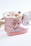 Children's Snow Boots With Flower Pink Bianca