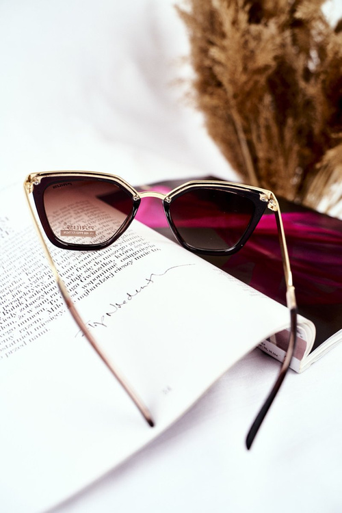 Women's Sunglasses Gold Prius PR-V07 Brown Gradient