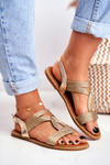 Women’s Sandals Flat Gold Rachel