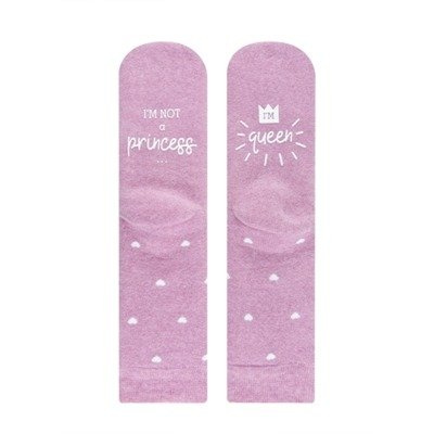 Damskie Skarpetki SOXO "I'm not princess, I'm queen"